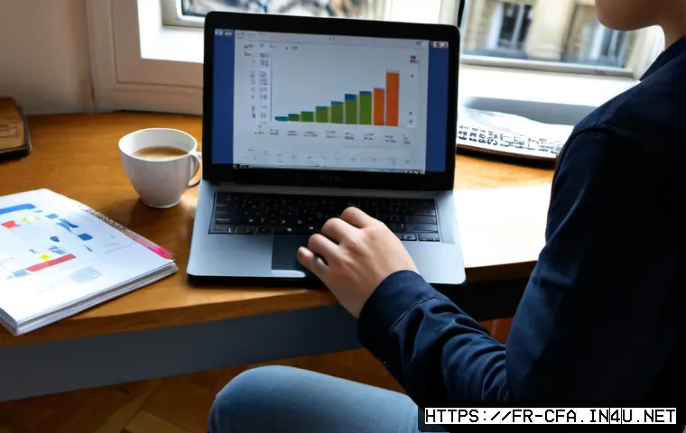 CFA를 위한 무료 강의 찾는 법 - Photorealistic home study scene in France, focused young finance student at a tidy wooden desk using...
