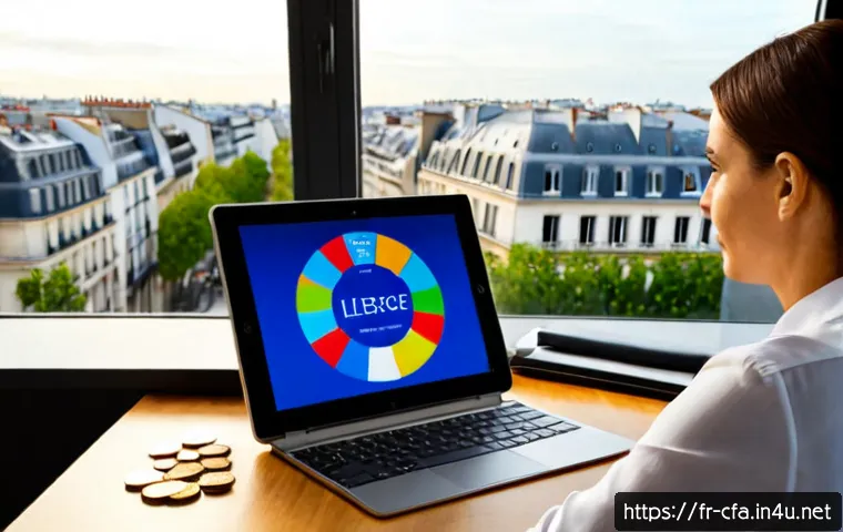 금융투자분석사와 글로벌 자산 배분 - Photorealistic global asset allocation consultation in a refined Paris financial office, experienced...