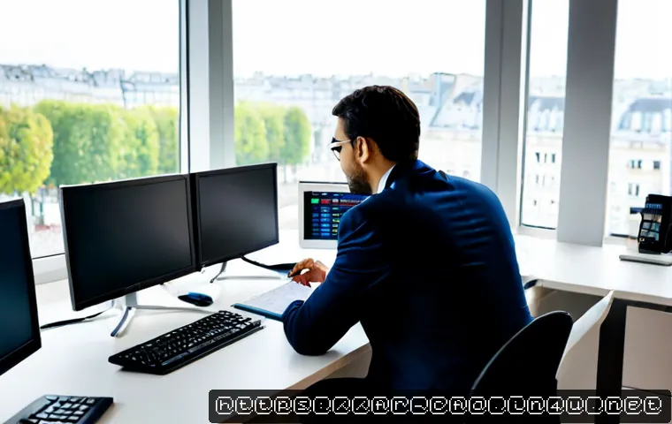 금융투자분석사의 국제적 자격 인정 - Photorealistic international finance professional in a modern Paris office, a French analyst in smar...